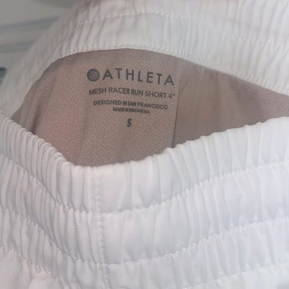 ATHLETA White Athletic Shorts, Adult Small - Picture 4 of 4